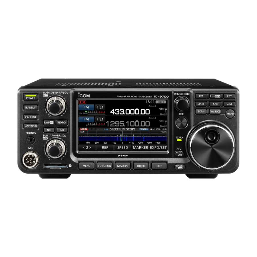 ICOM IC-9700 ALL MODE TRANSCEIVER – جهاز إرسال واستقبال هواة لاسلكي ثلاثي النطاق