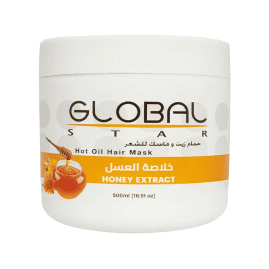جلوبال ستار ماسك وحمام زيت شعر بخلاصة العسل 500مل