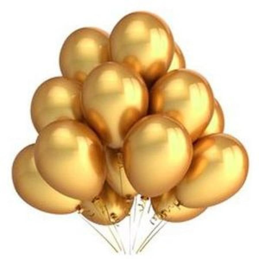 100 pcs balloon pack Gold