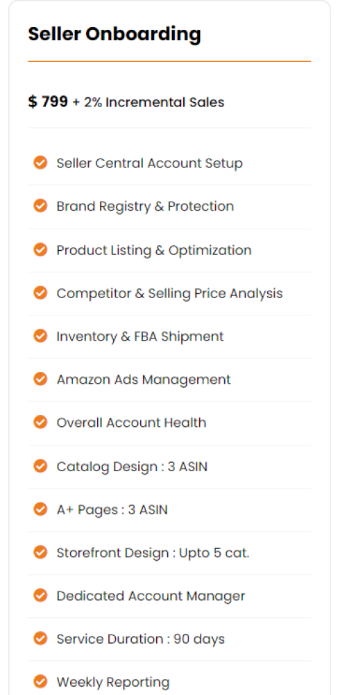 Amazon Seller Onboarding