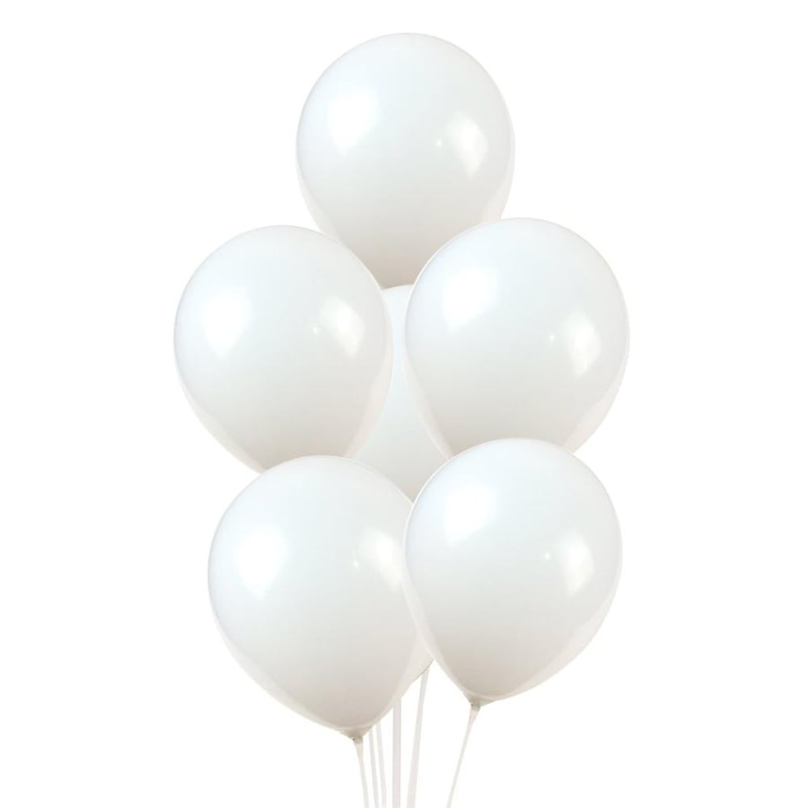 100 pcs balloon pack White