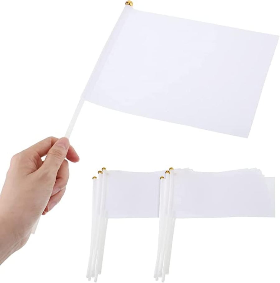 White Sublimation Flag
