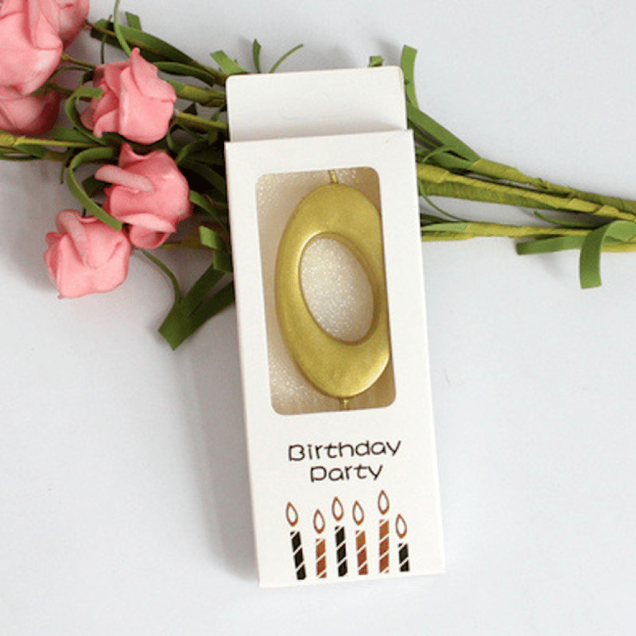 Gold Candle Number 0
