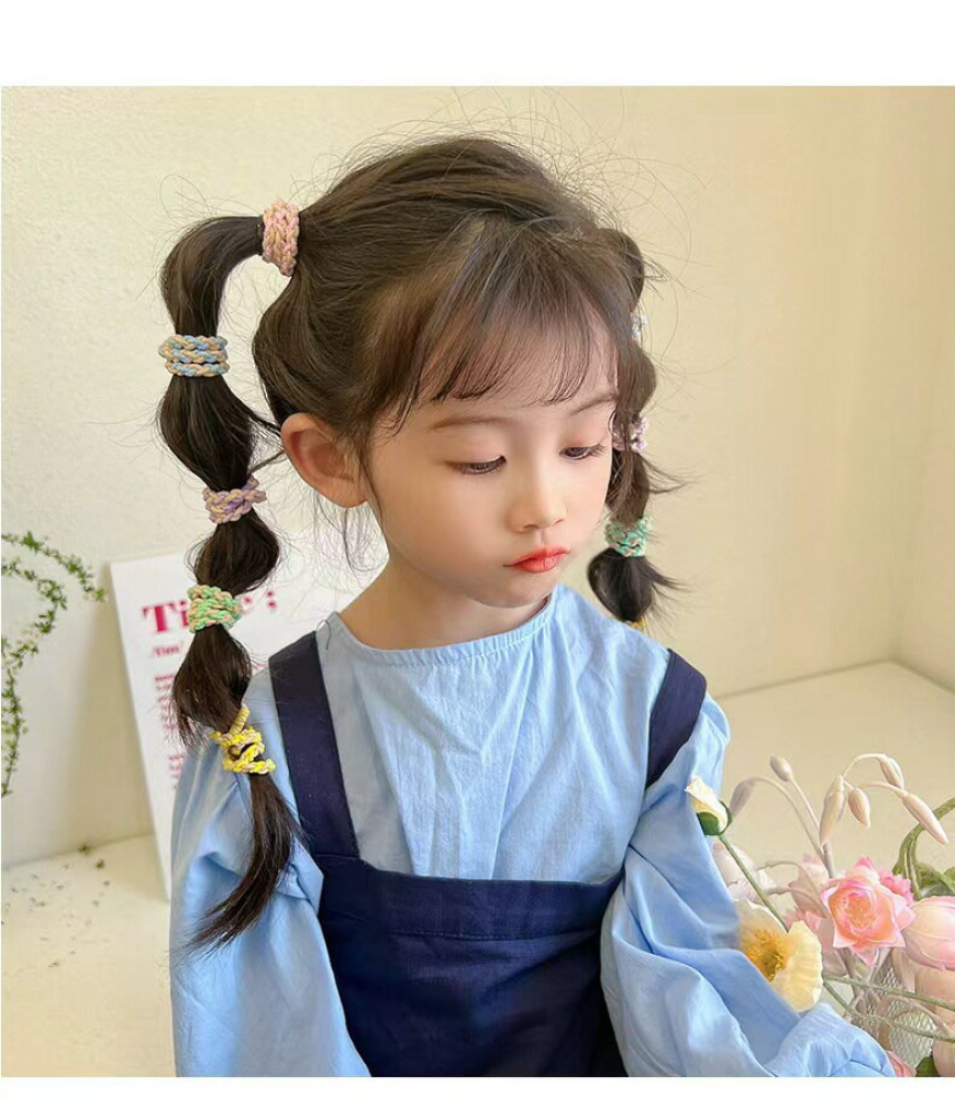 رباط شعر سميك مرن للغاية بتصميم كوري الحجم وبسيط