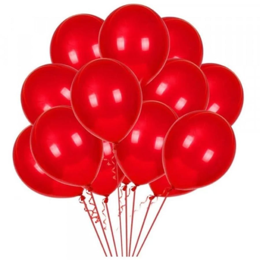 100 pcs balloon pack Red