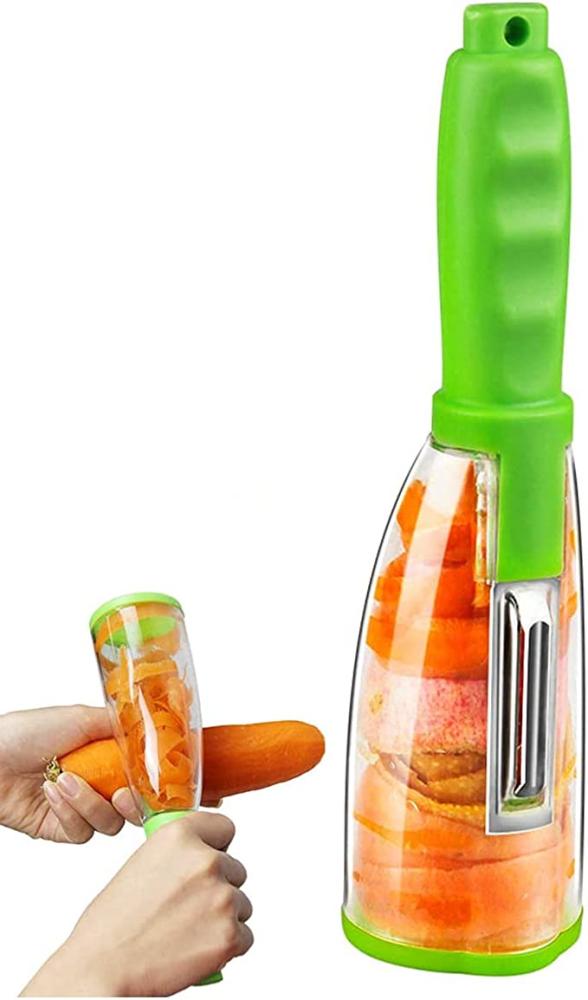 Multifunctional Peeler with Container Storage