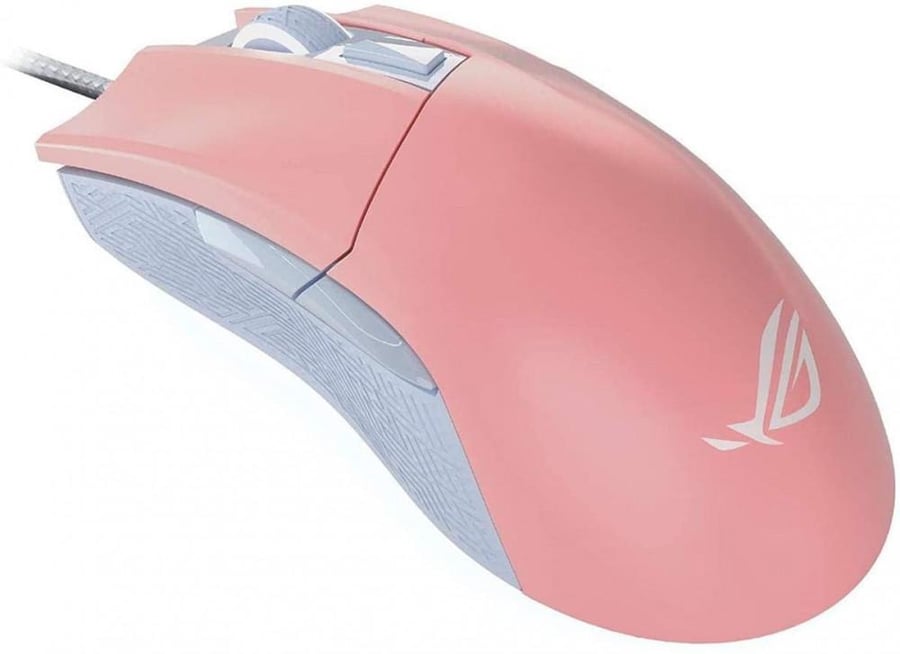 ماوس روج جلاديوس II كور السلكي للالعاب بمنفذ يو اس بي وتصميم مريح اف بي اس P504 ROG GLADIUS II ORIGIN PNK