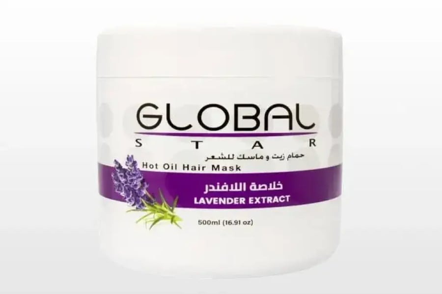 جلوبال ستار ماسك وحمام زيت شعر لافندر 500 مل