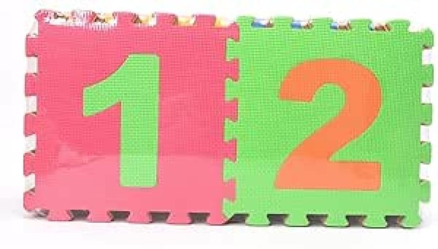 أرقام فومية إنجليزية من 1 إلى 10 لغرف الأطفال