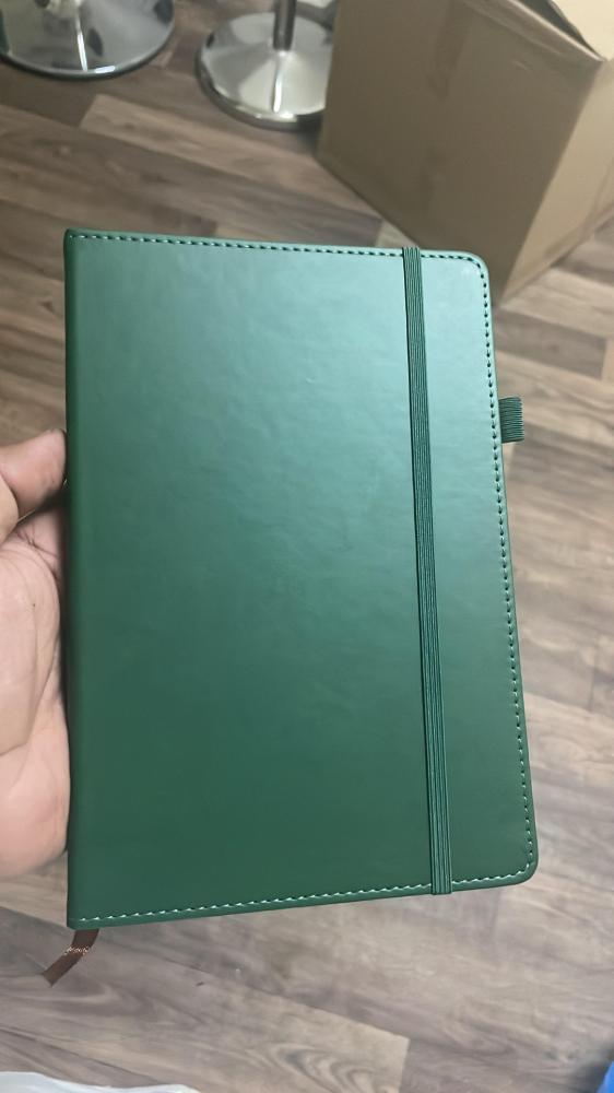 Leather dark green Notebook 14 x 1 4 x 20 9cm