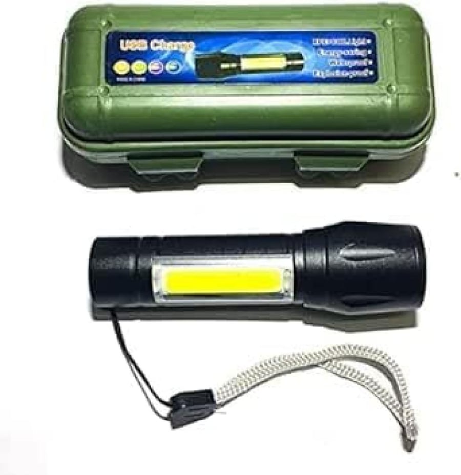 كشاف يدوي LED صغير قابل للشحن