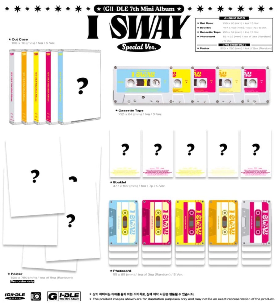 (G)I-DLE - [I SWAY] 7th Mini Album SPECIAL (MC) RANDOM Version