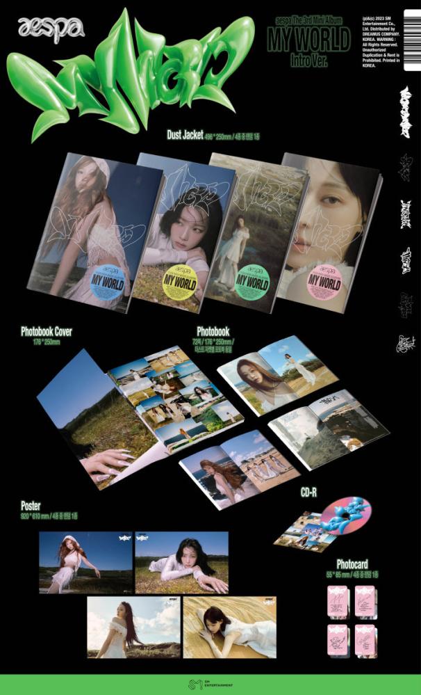 aespa - [MY WORLD] 3rd Mini Album INTRO RANDOM Version