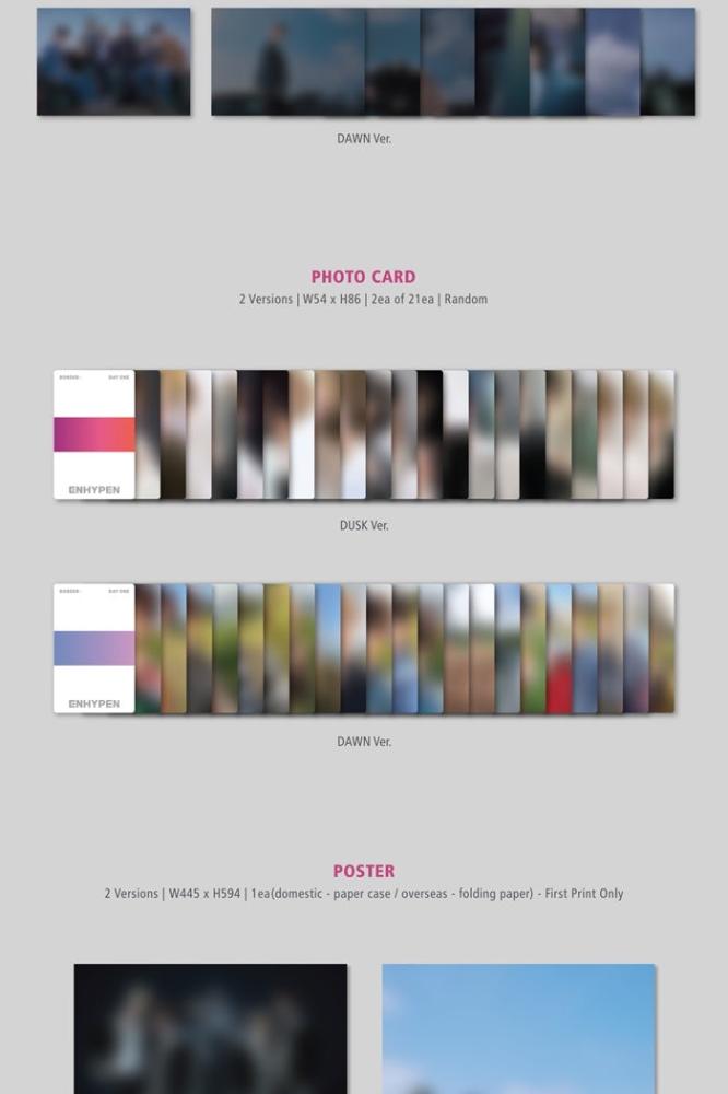 Enhypen - [Border : Day One] 1st Mini Album RANDOM Versionq