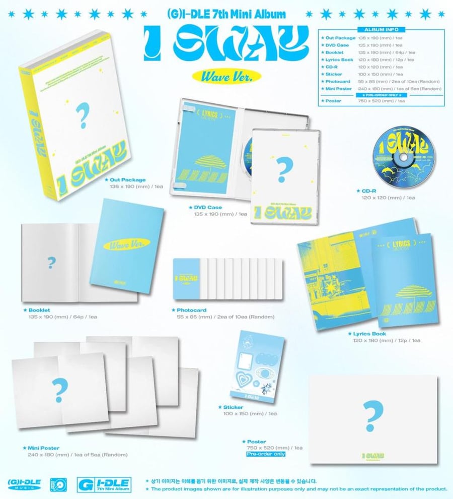 (G)I-DLE - [I SWAY] 7th Mini Album RANDOM Version