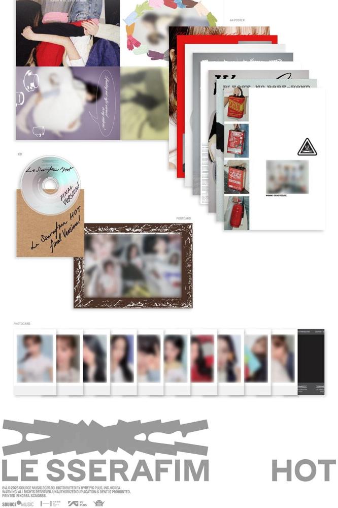 LE SSERAFIM - [HOT] 5th Mini Album TIN CASE Version