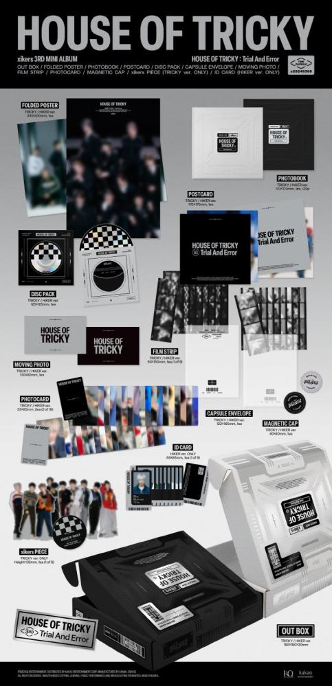 XIKERS - [HOUSE OF TRICKY : TRIAL AND ERROR] 3rd Mini Album RANDOM Version