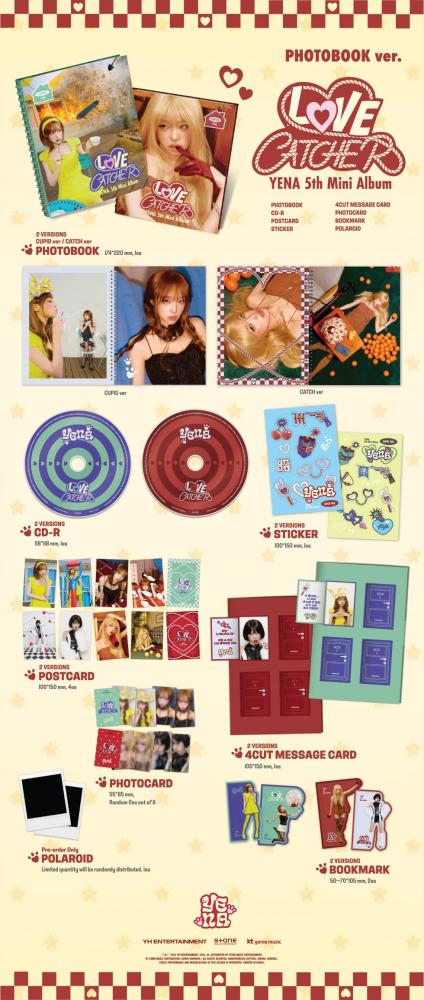 YENA - [LOVE CATCHER] 5th Mini Album PHOTOBOOK RANDOM Version