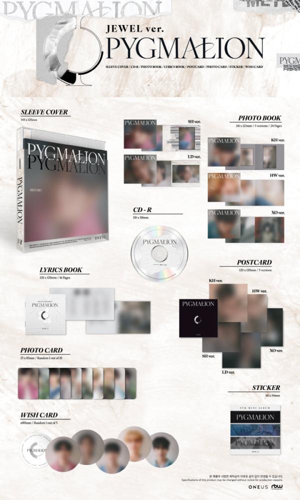 ONEUS - [PYGMALION] 9th Mini Album Jewel Case RANDOM Version