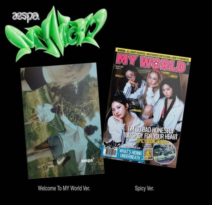 aespa - [MY WORLD] 3rd Mini Album ZINE RANDOM Version
