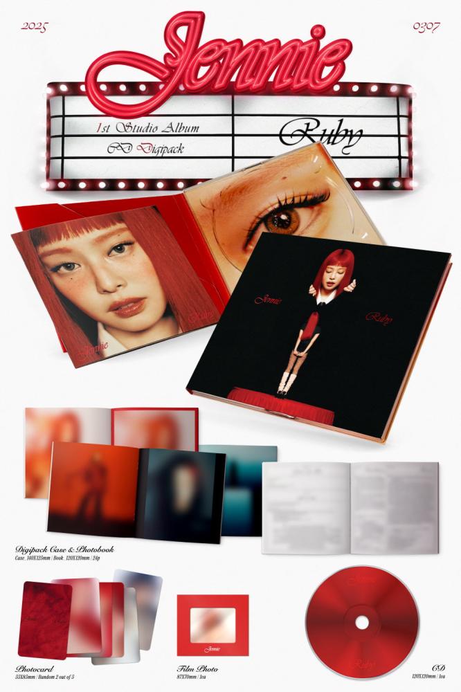 JENNIE - [RUBY] The 1st Studio Album CD DIGIPACK Version
