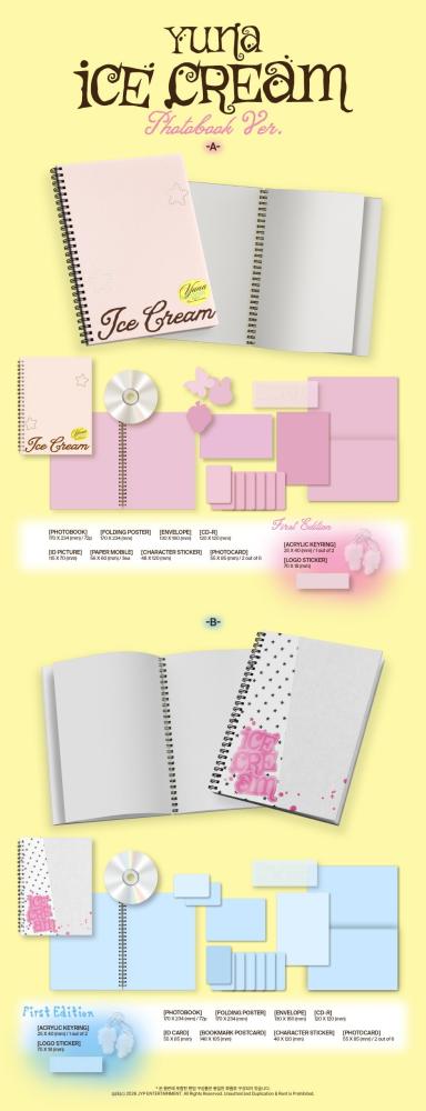 YUNA (ITZY) - [ICE CREAM] 1st Mini Album PHOTOBOOK RANDOM Version