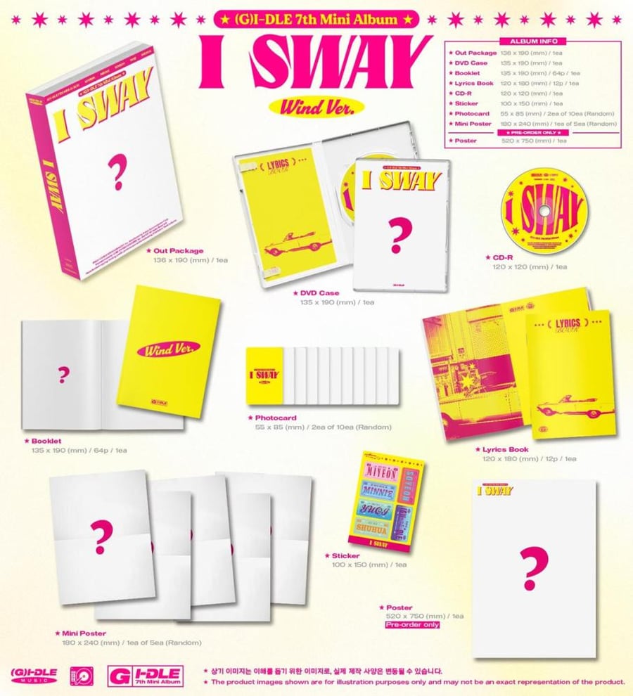 (G)I-DLE - [I SWAY] 7th Mini Album RANDOM Version