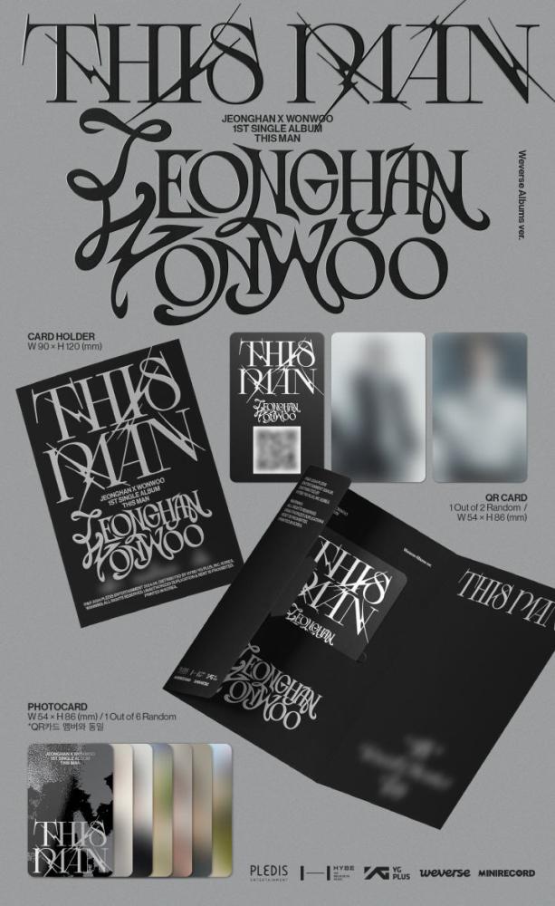 JEONGHAN X WONWOO (SEVENTEEN) - [THIS MAN] 1st Single Album WEVERSE ALBUMS Version