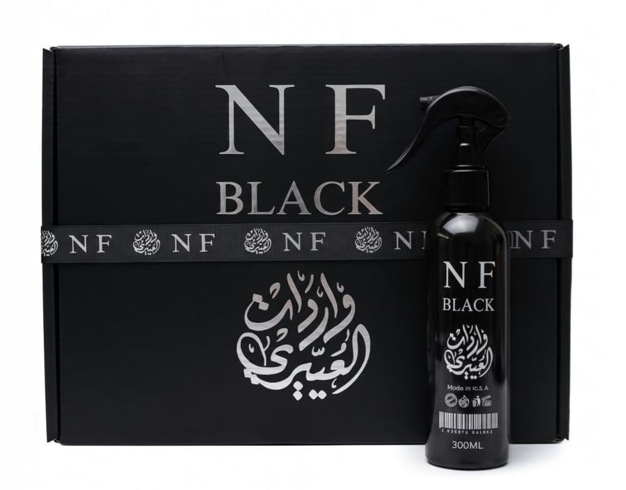 معطر NF BLACK من واردات العييري ( 300 ) ملي .