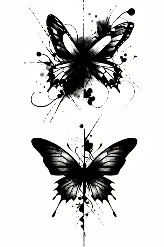 Temporary herbal tattoo and ink (1119)