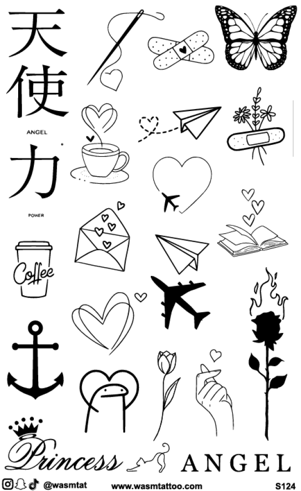 Temporary herbal tattoo and marking (S124)