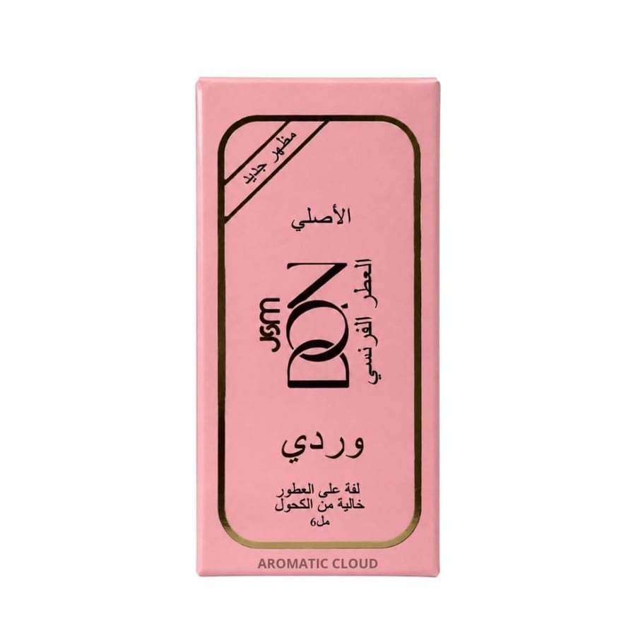 كرتون عطر دون رول roll don وردي  - 6 مل