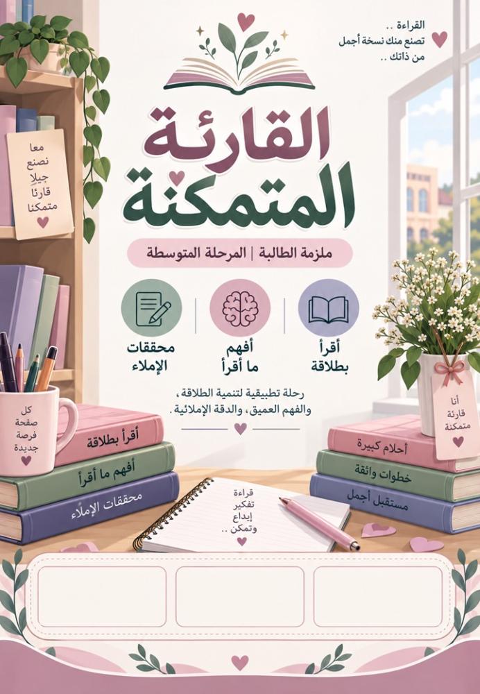 مبادرة القارئة المتمكنة للمرحلة المتوسطة