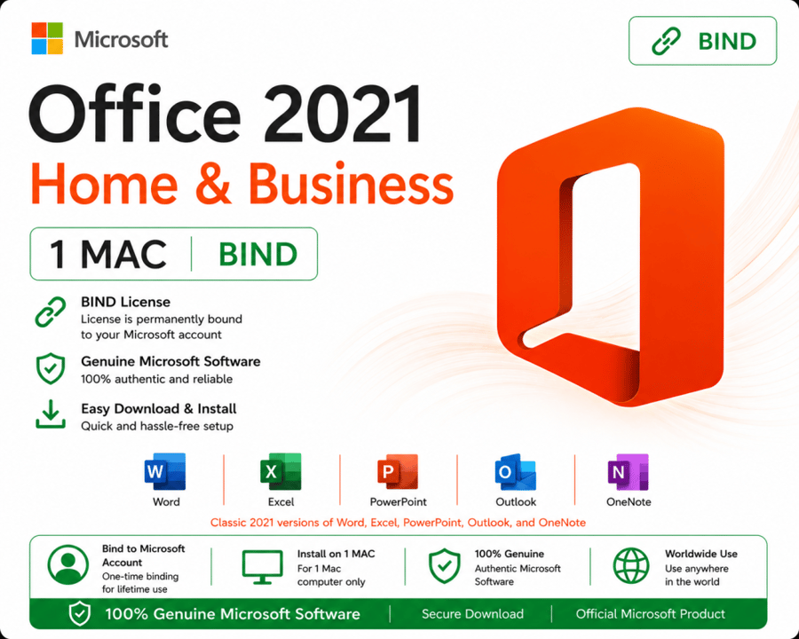 Office 2021 Home & Business 1 MAC [BIND]
