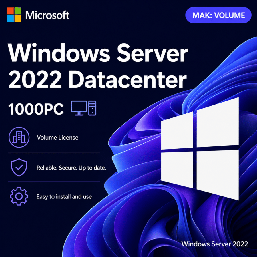Windows Server 2022 Datacenter 1000PC [MAK:Volume]