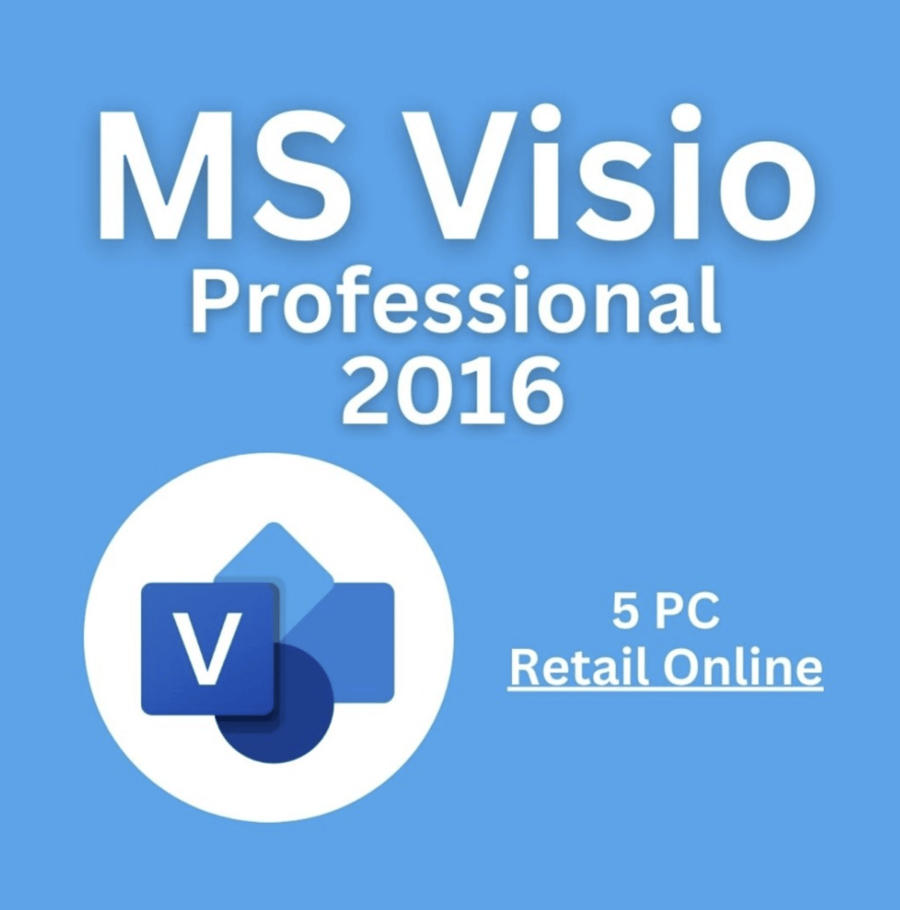 Visio 2016 Professional 5PC [Retail Online]