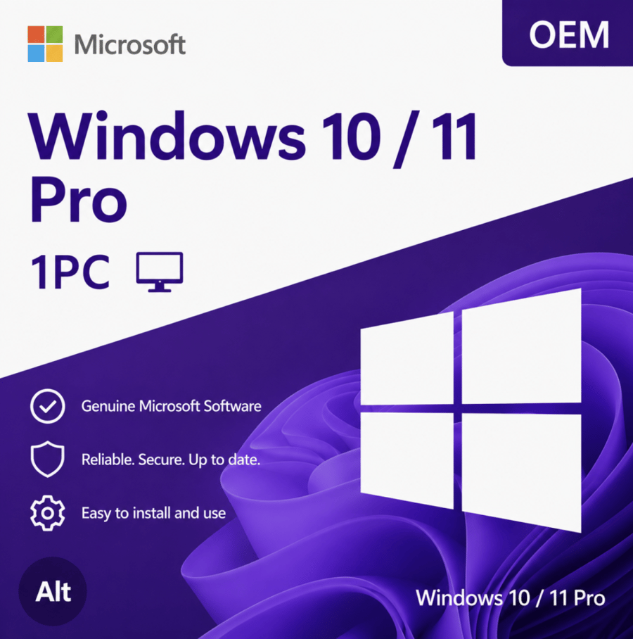 Windows 10 / 11 Pro 1PC [OEM]