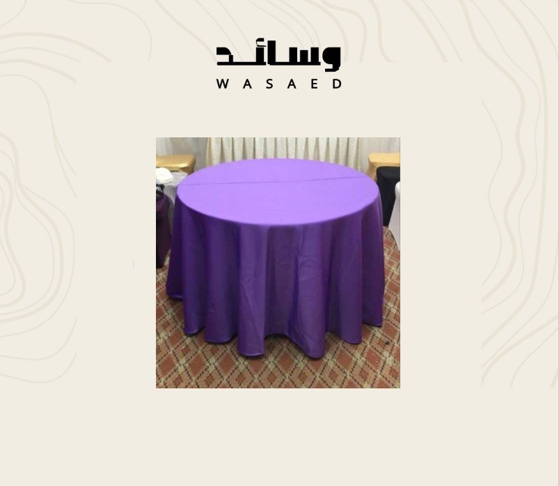 مفارش طاولات دائريه مقاس 1.5 م متعدد الألوان