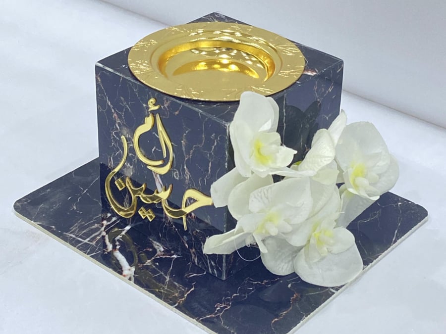 Incense burner with tray