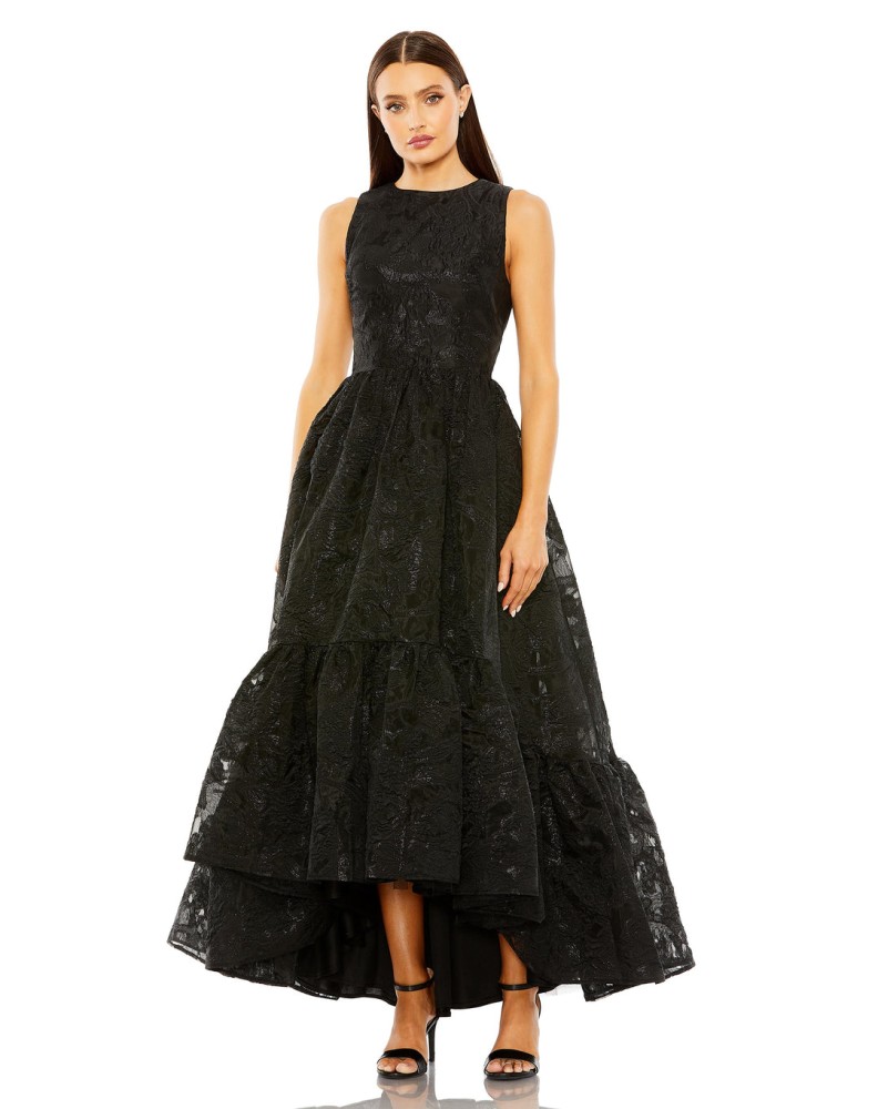 McDougal: Fully embroidered sleeveless dress