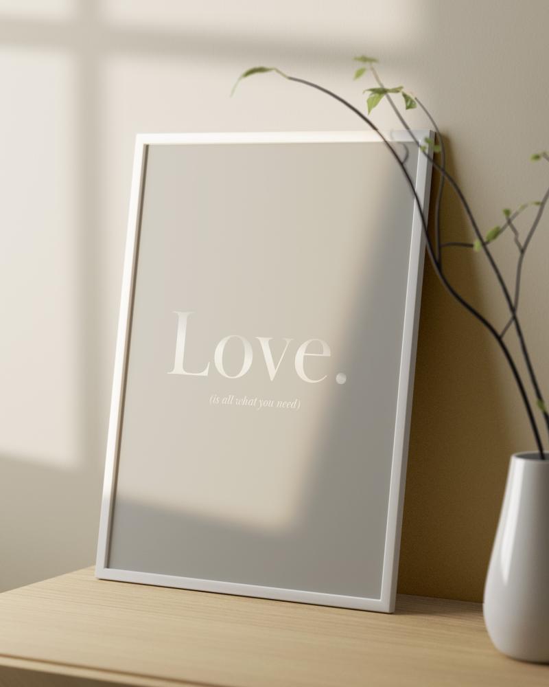 Small artwork: Love, is all what you need.