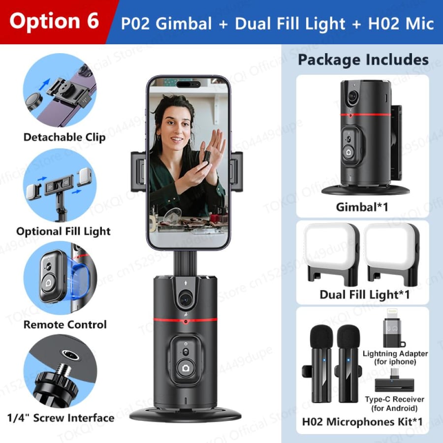 TOKQI 360 Rotation Gimbal