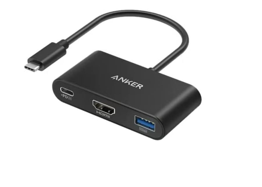 انكر إكسباند 3 في 1 متعدد الوظائف بمنفذ USB-C وتقنية PD رمادي وHDMI