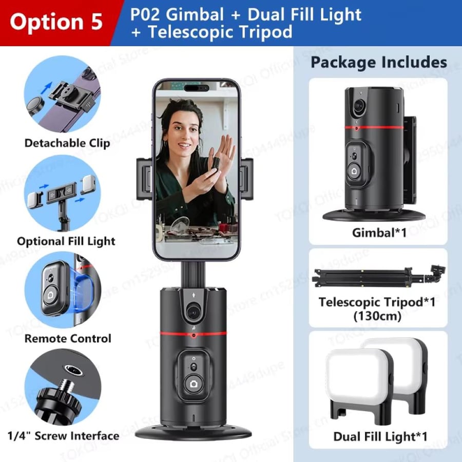TOKQI 360 Rotation Gimbal