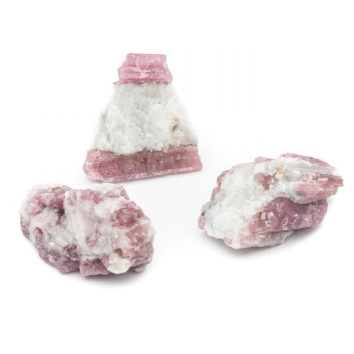 حجر البنك تورمالين الطبيعي خام - pink tourmaline