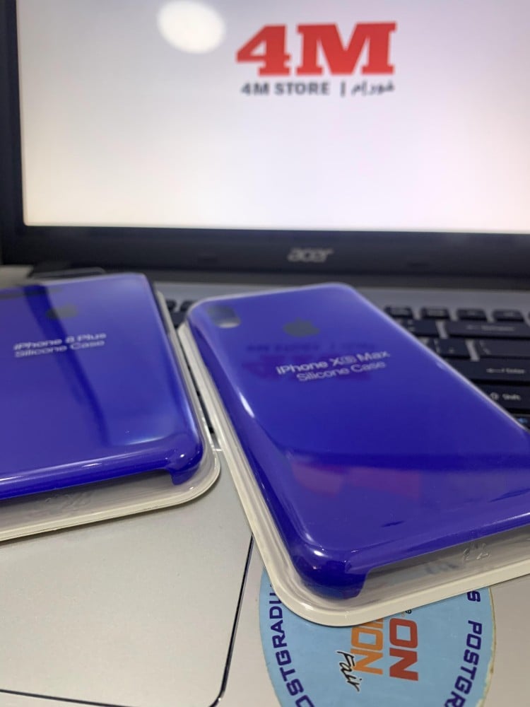 كفر ايفون 6 بلس ازرق سليكون  Blue iPhone 6 Plus Silicone Case