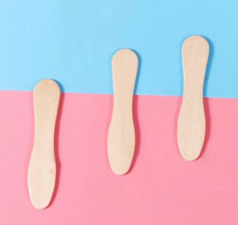 Mini wooden sticks / small wooden stick for sweets and chocolate (48 pieces)