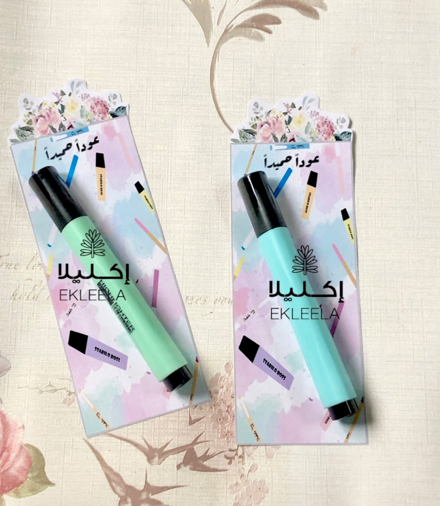 Highlighter pens with the back-to-school theme (12 pens)