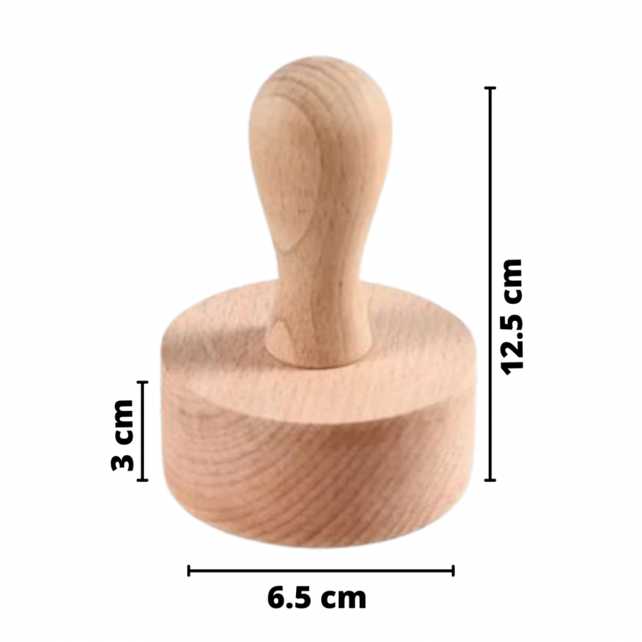 Wooden stick for pressing tart / dough press / dough compressor / cookie dough pressing stick / pressing stick for tart molds (one piece)