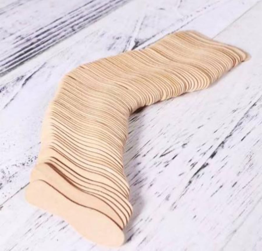 Mini wooden sticks / small wooden stick for sweets and chocolate (48 pieces)